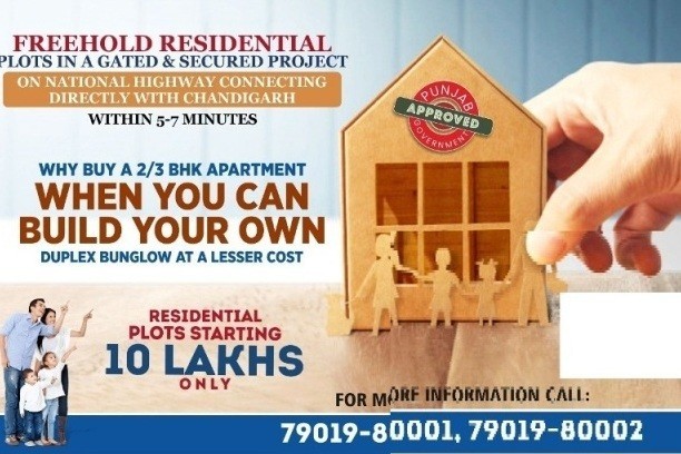 Freehold residential plots with immediate Possession near Chandigarh, 